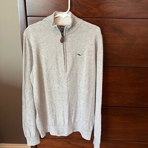 Vineyard Vines boys quarter zip cashmere blend, S